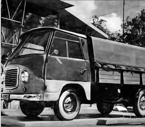 Български камион Балкан Т800 - 1962 - 3, може би на панаира Пд