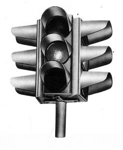 Български трисекционен светофар от 1967