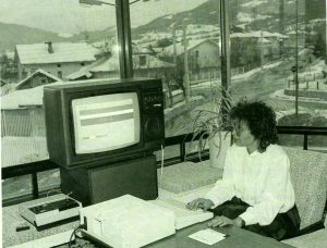 Телевизор вм. монитор на Правец 8Д, 1989 