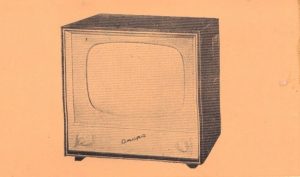 Телевизор Опера 4 - реклама в сп. Архитектура, 1963